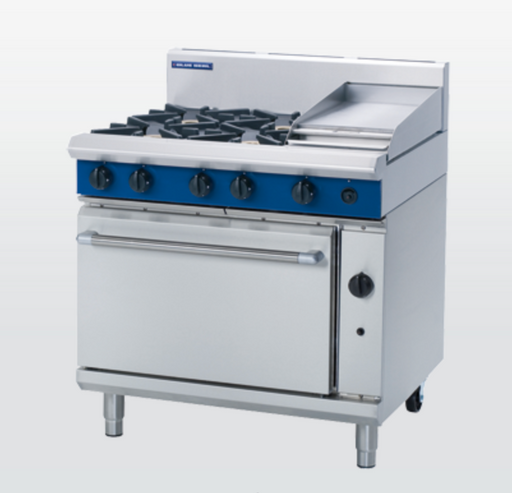 Blue Seal Evolution Series G506C - 900mm Gas Range Static Oven