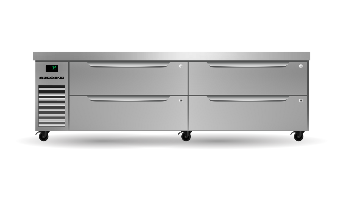 Skope ProSpec Underbench Fridge GN 2/1 & ChefBase