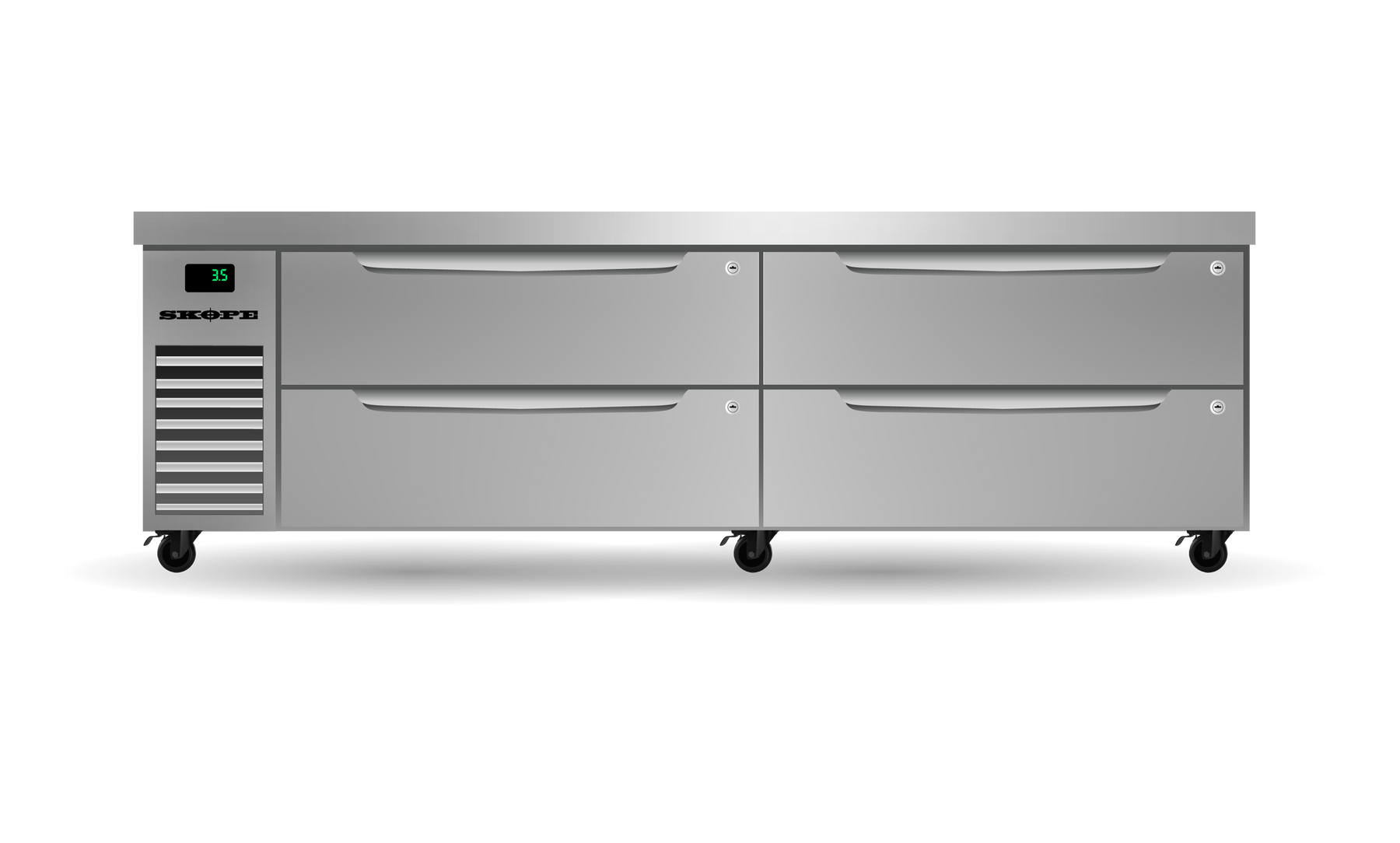 Skope ProSpec Underbench Fridge GN 2/1 & ChefBase