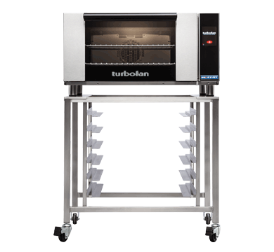 TURBOFAN E27T2 - Full Size Electric Convection Oven Touch Screen Control on a Stainless Steel Stand